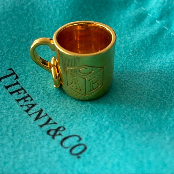 Tiffany & Co 18K Gold ABC Baby Cup Charm/Pendant RARE! - Picture 5 of 5